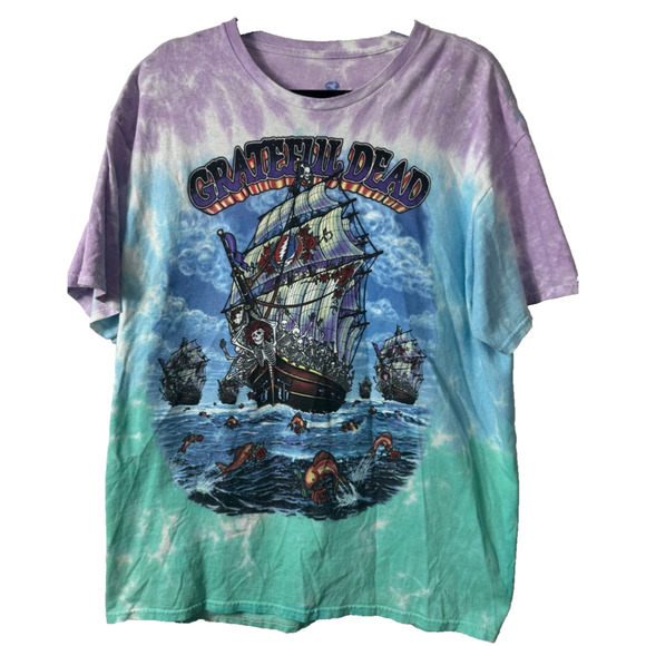 Liquid Blue Other - Vintage Grateful Dead Ship Of Fools Liquid Blue Tie Dye Shirt XL 2001 Band D54